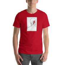 Load image into Gallery viewer, David Bowie - Aladdin Sane Line Art - Short-Sleeve Unisex T-Shirt - YellowBlockShop