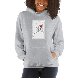 David Bowie - Aladdin Sane Line Art - Unisex Hoodie - YellowBlockShop