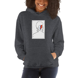 David Bowie - Aladdin Sane Line Art - Unisex Hoodie - YellowBlockShop