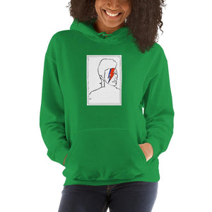 David Bowie - Aladdin Sane Line Art - Unisex Hoodie - YellowBlockShop