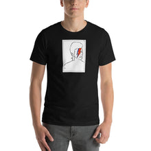 Load image into Gallery viewer, David Bowie - Aladdin Sane Line Art - Short-Sleeve Unisex T-Shirt - YellowBlockShop
