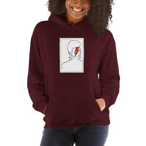 David Bowie - Aladdin Sane Line Art - Unisex Hoodie - YellowBlockShop